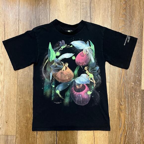 VTG Silkmasters Y2K Amiee Bonamie Fantasy Fairies T-Shirt Sm Fairy Goth USA CHI - Picture 1 of 7